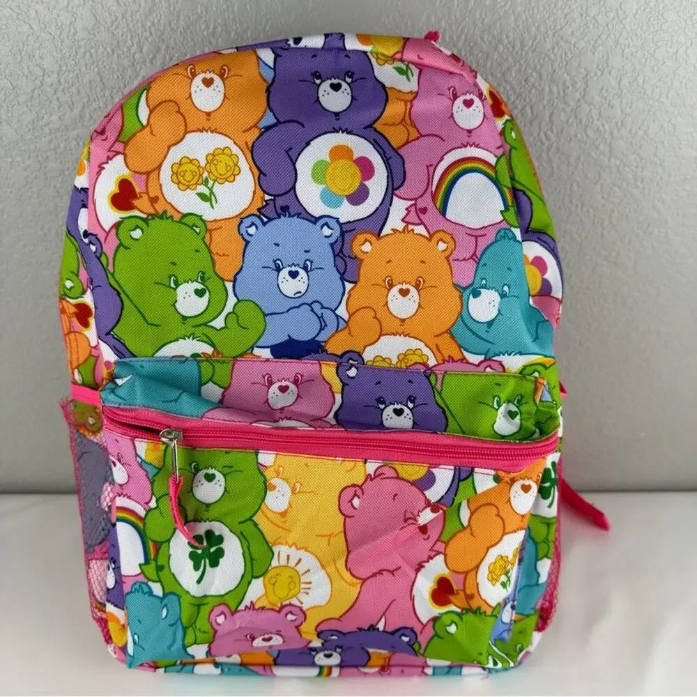 NWOT Care Bears Characters Backpack for School - 16